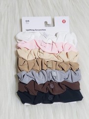 New Lululemon Uplifting Scrunchies 7 Pack One Size BGLW/STLD LW9DYLS
