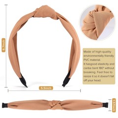 Headbands for Women Girls – 6PCS Stylish Top Knotted Headbands – Knotted Head