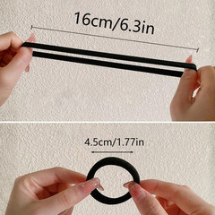Men Women Hair Ties Soft Seamless Hair Bands Fr Thick Thin Hair Ponytail Holders