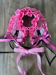 Lolita Gothic Headband Hair Accessories Bow Maid Headdress…pink