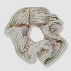 $35 Lele Sadoughi Women’s Gold Metallic Two-Tone Layered Ruffle Scrunchie