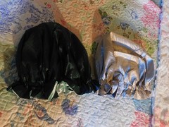 2 New Satin Bonnet Reversible Hair Sleep Cap Soft Lined Night Caps