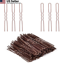 IKOCO 2.4 inch U Shaped Hair Pins for Women, Bun 1 Count (Pack of 80), Brown
