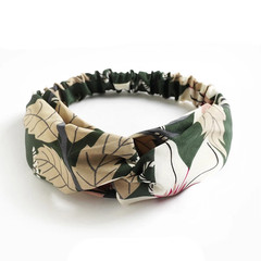 Fashion Women Girls Summer Bohemian Hair Bands Print Headbands Vintage Cross Tur