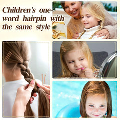 330 PCS Rose Gold Bobby Pins for Women Girls, 2.2 Inch Long Super Grip Blonde H