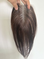 2.8″x4.7″Thin Lace 100%Human Hair Topper Cover Top Hairline Parting Line 10″~12″