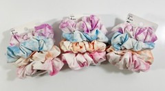 Scünci XO Morgan Simianer 35479 Scrunchie Multicolor Tie Dye- Lot Of 3