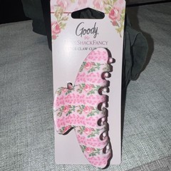 LoveShackFancy x Goody Blooming Heirloom Large Claw Clip Strawberry Macaroon NWT