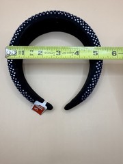 Claires Headband Black Blue Rhinestone Gems Hair Accessory Costume Cosplay