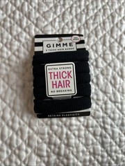 Gimme Pack Of 5 No Snag Think Hair Bands Black