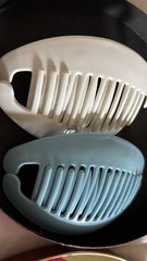 15 1980s TZERS Hair Cincher Banana Comb Clips Acrylic Shell coastal Grandmother