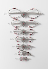 Lilla Rose Nova Silver Flexi Hair Clip FX-4550 M (Medium)