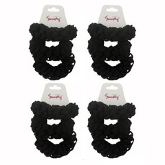 12 PCS Shoelace Ponytail Hair Holder Scrunchies Elastic Ties Assorted [SWEETY]