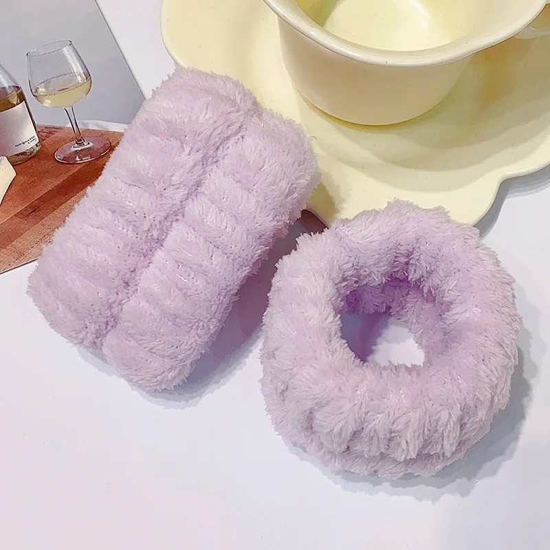 Wrist Washband Microfiber Wrist Wash Towel Band Wristband Scrunchies for Wash Fa