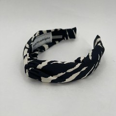 AUTUMN ADEIGBO Headband NEW Zebra Animal Print Black Hair Accessory Rare NWOT