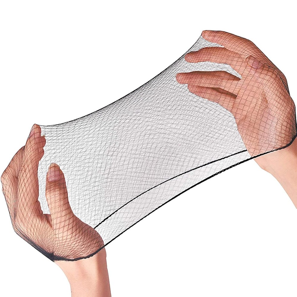 Smilco Hair Net 100 Pcs, 22 Inches Hair Nets Elasticity Invisible Elastic Mesh f
