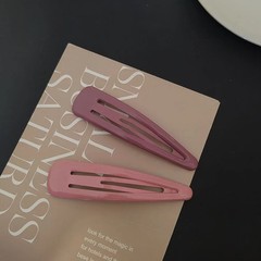 2pc Colorful 10cm Big Solid Good Alloy Solid color simplicit BB Hair Side Clips