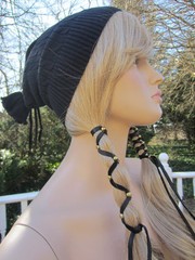 Ponytail Holders Genuine Leather Hair Wraps Ties Beads Hair ties Braided style