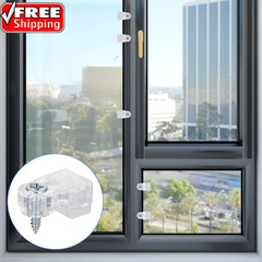 20 Pcs Glass Retainer Clips Mirror Holder Clips Plastic Glass Panel Clip with Sc