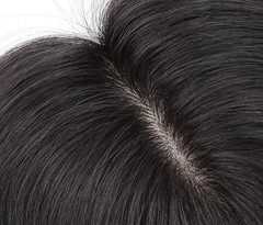 2.75″x4.7″Natural Front 100% Real Human Hair Topper/Partial Wig Clip in 14″