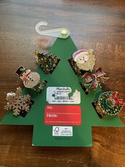 NEW Piper K Christmas Assorted Claw Hair Clip Set of 6 pk Holiday Glitter Metal