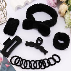 15Pcs Spa Headband and Wristband Set Skincare Headband for Bubble Skincare, S…