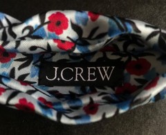 (NEW) Women’s J.Crew Floral 100% Silk Printed Knot Headband Size: OS (One Size)