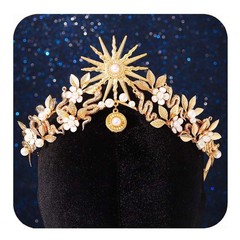Star Crowns and Tiaras Gold Leaf Bridal Headband Greek Goddess Headpiece Brid