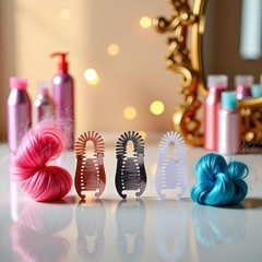 3Pcs Colorful Elongated Interlocking Plastic Banana Clip Long, Multicolor