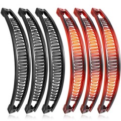 WILLBOND 6 Pcs Banana Clip Hair Clincher Combs Classic Banana Hair Clip Fish …
