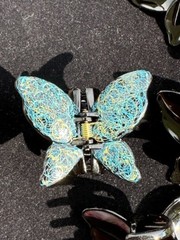 New Gorgeous Butterfly Hair Clip Painted Hand made Hair Accessories US Seller