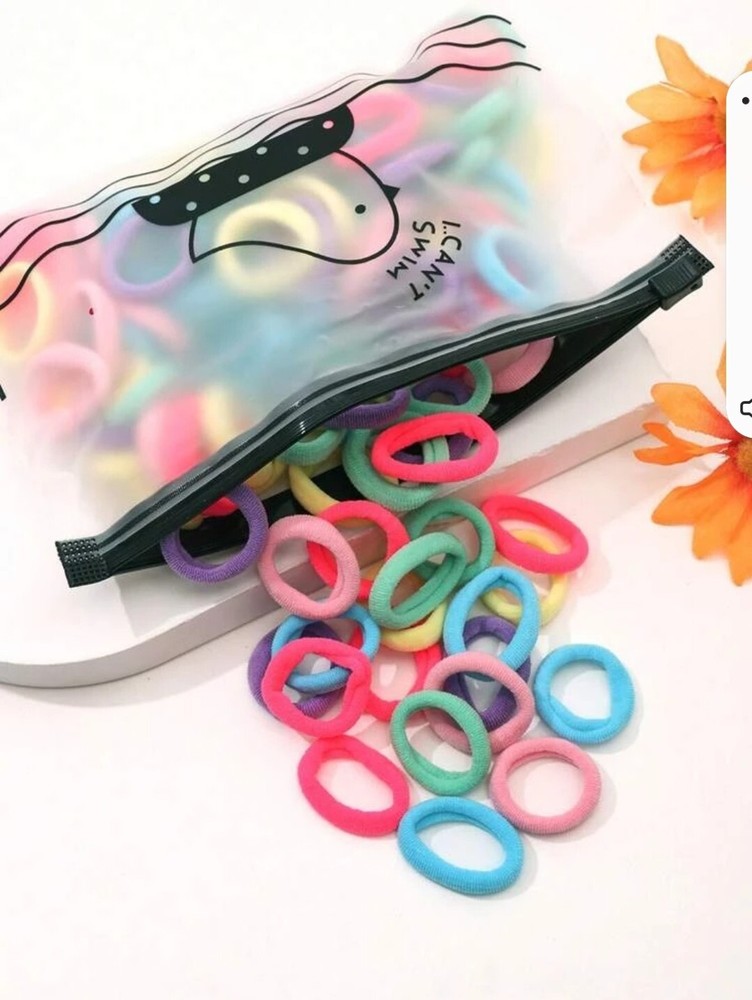 300pcs Girls Mixed Color Hair Tie For Hair Decoration