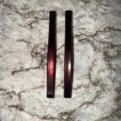 2 Vintage Goody Stay Tight Clasp Clip Hair Barrettes 3” USA Reddish Maroon Read