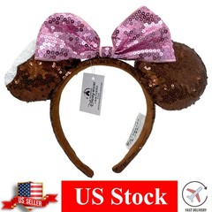 Disney- Parks Resort Chocolate Exclusive Ice Cream Bar Minnie Ears Headband