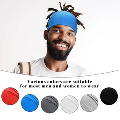 6 Pcs Tube Dreadlock Cap Elastic Wide Headband Braids Tube Sock Cap Unisex Sp…