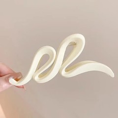 13cm Acrylic Hair Claw Clips Matte Wave Design Women Girls Hair Accessories Set