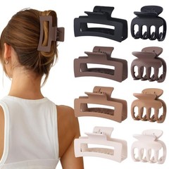 SMKSL Medium Hair Clips for Women 8 Pcs Small Claw Clips for Thin and Thick H…