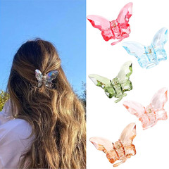 Hair Accessories – 3.3 Inch Butterfly Hair Claw Clips, Large Sized Jaw Clips for