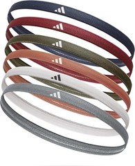 Adidas Hairband Set – 6 Thin – Multiple Colors