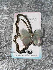 Scunci Hello Spring Butterfly Claw Clip Gold/Green