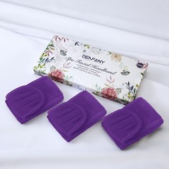 Spa Headband 3 Pack Ultra Soft Adjustable Face Wash Headband for Face Washing…