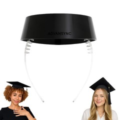 The DELUXE Graduation Cap Headband Secure Your Grad Cap Natural Hair Black