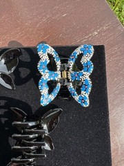 New Gorgeous Butterfly Hair Clip Painted Hand made Hair Accessories US Seller