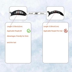 Claw Hair Clips for Women, Non-Slip Strong Hold, French-Inspired Elegant
