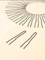 20PCs U Shaped Hair Pins 2.36 inches Bun Pins Black Plated Hair Pins