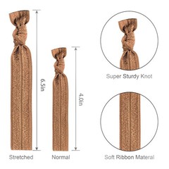 300pcs Ouchless Elastic Hair Ties – No Crease Ponytail Holders, Colorful Hair Ba