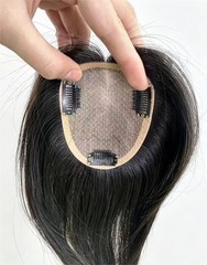 3.5″x4.3″Silk Top 100st Virgin Human Hair Topper For Women Clip in, 6″~14″