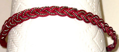 Good Bead Triple Bead Woven Headband Elastic One Size India Boho Hairband