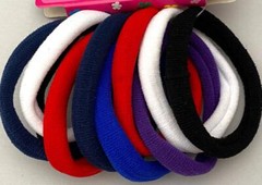 NEW 10 PONYTAIL HOLDERS MULTI COLORS FREE USA SHIPPING