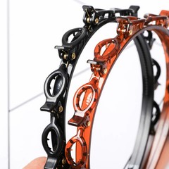 Double Layer Braided Hairbands Plastic Clip Headband Women Punk Pearl Headwear